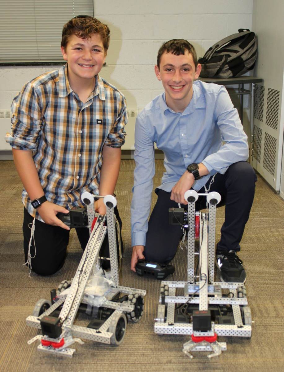Students working on a project