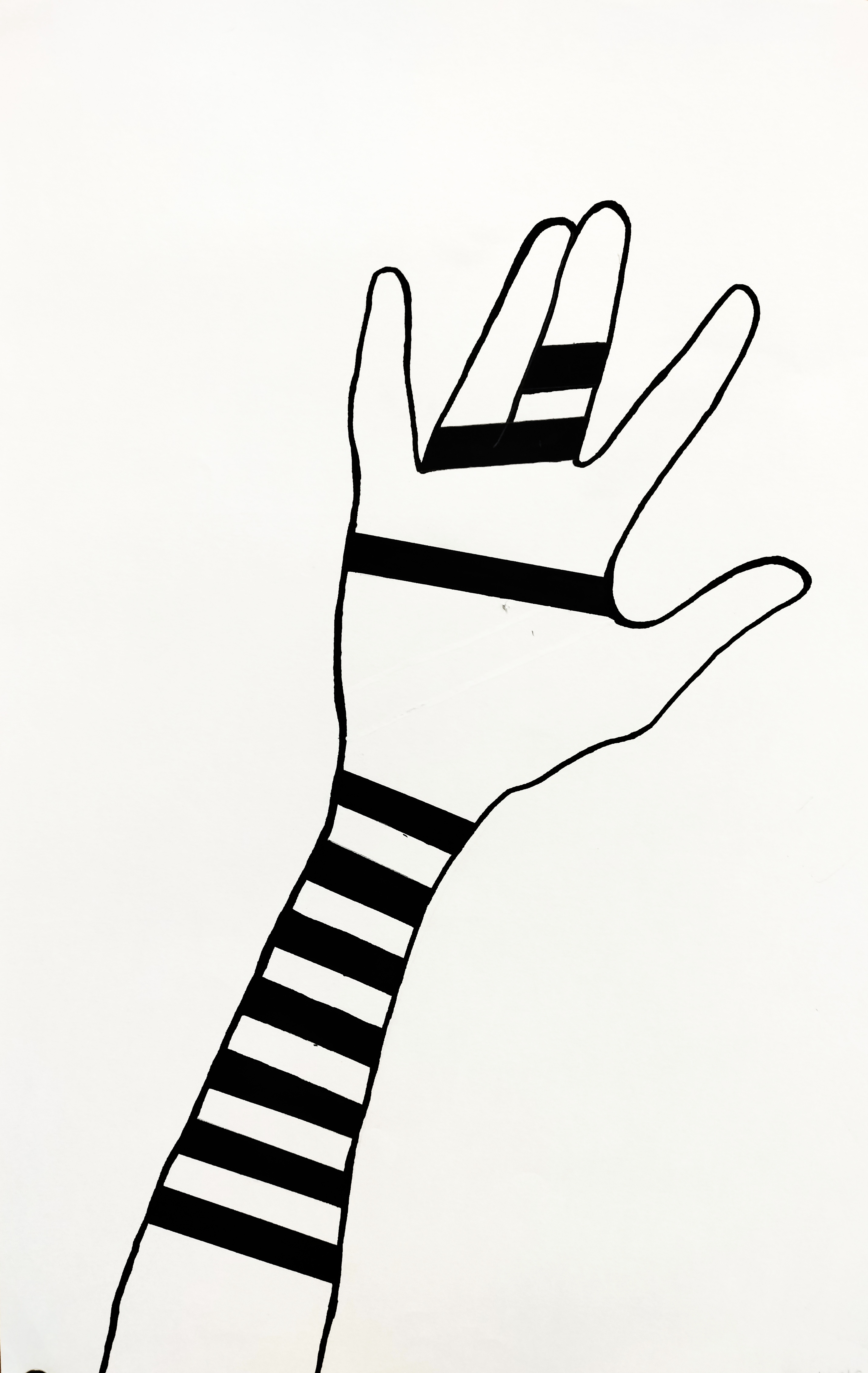 Tefillin Shel Yad drawn by the students of Mr. Lev Avraham Rosenstock.