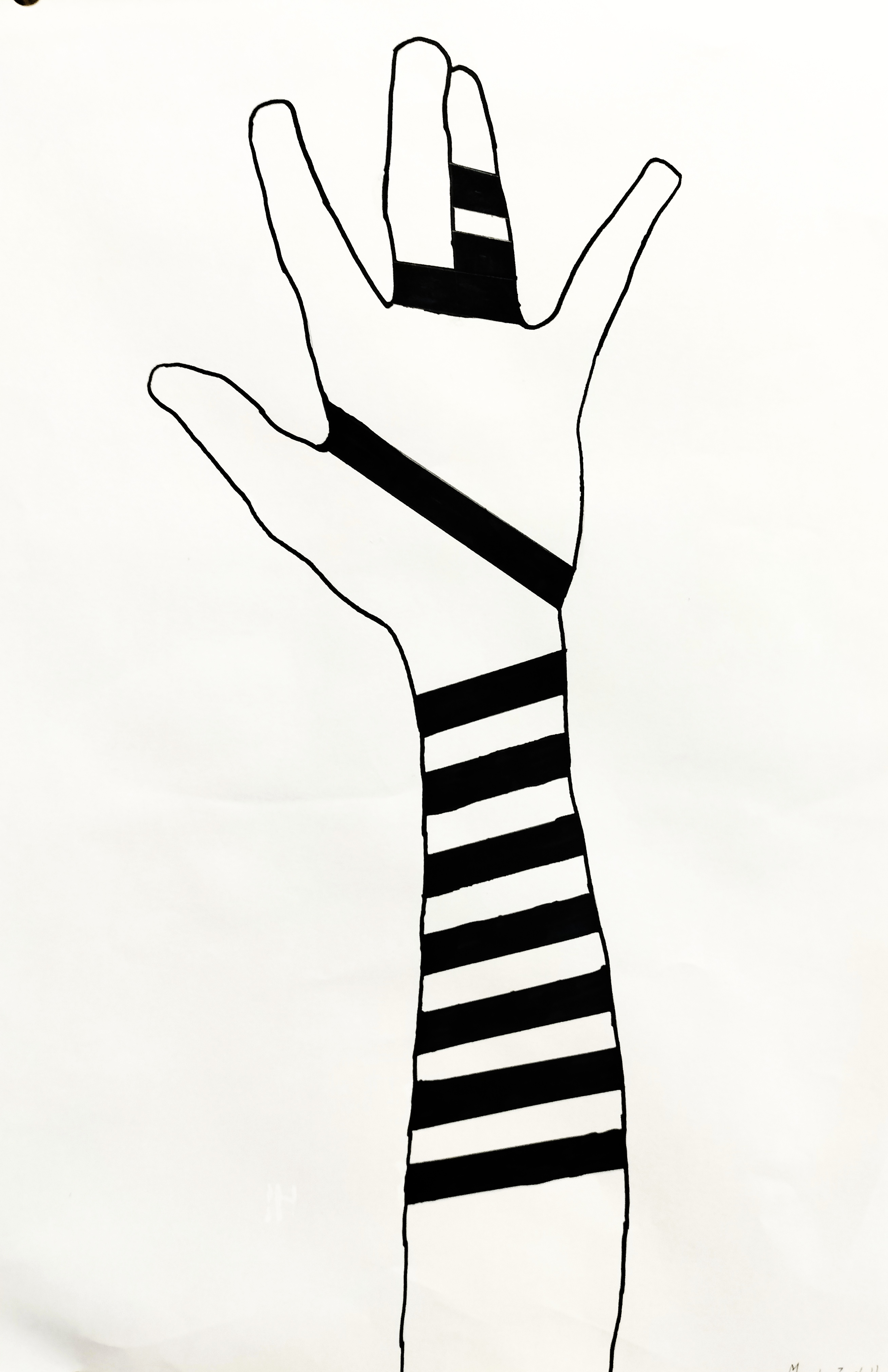 Tefillin Shel Yad drawn by the students of Mr. Lev Avraham Rosenstock.